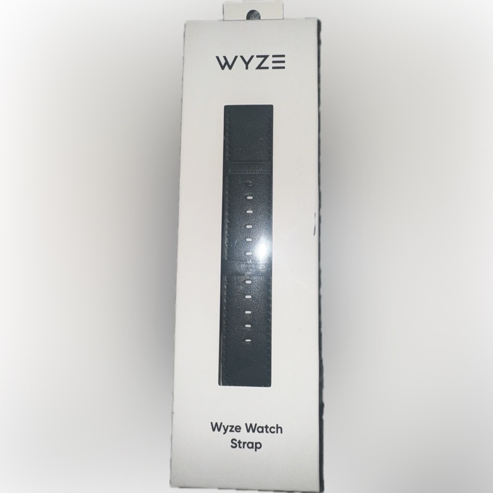 Wyze Black Leather Apple Watch Strap